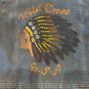 Double D Ranch Indian jean jacket